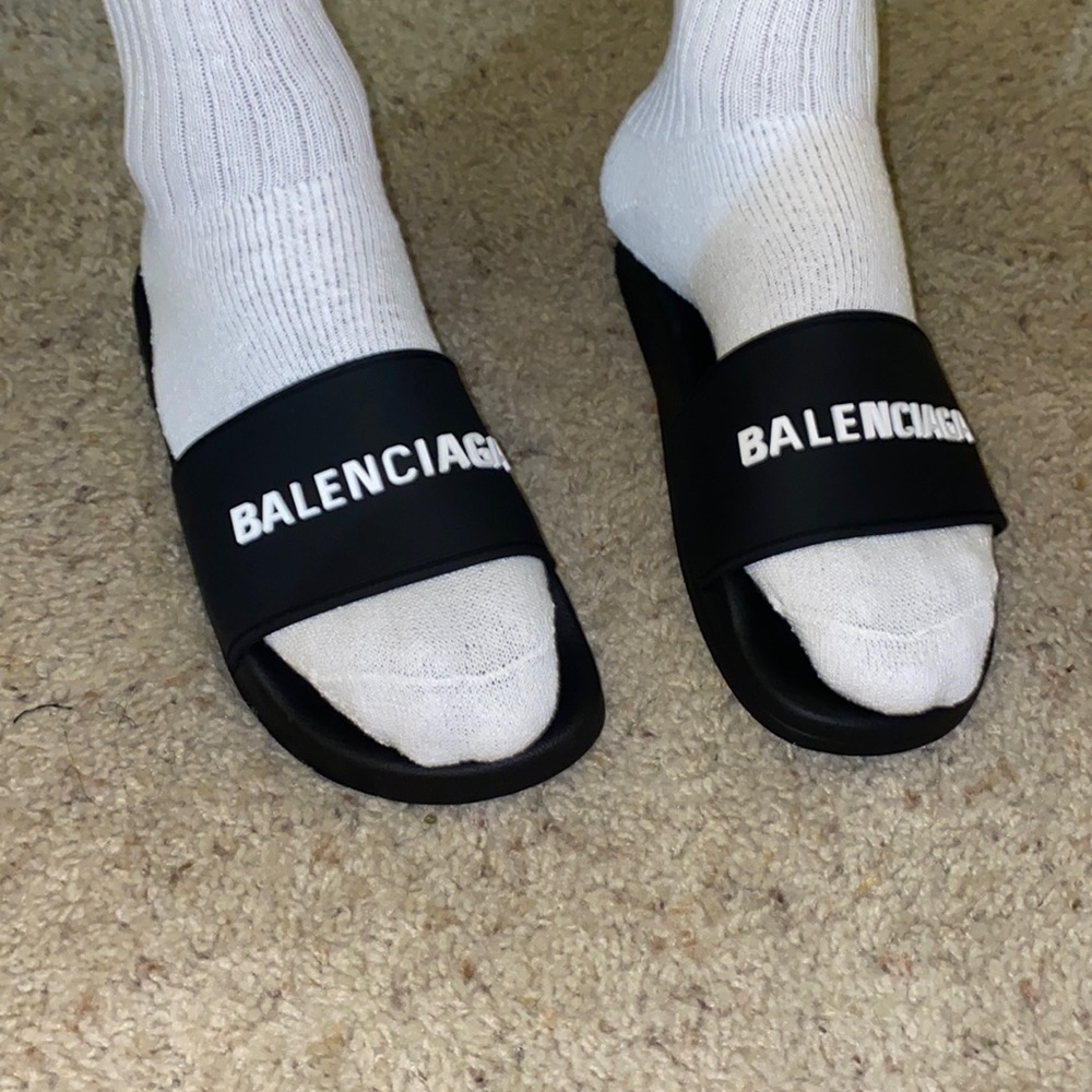 Balenciaga pool slides size 46-12 mens